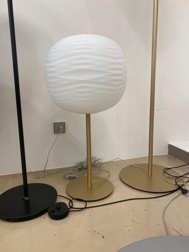 OUTLET - Foscarini Gem Tavolo Alta Oro/Bianco