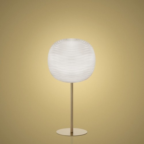 OUTLET - Foscarini Gem Tavolo Alta Oro/Bianco