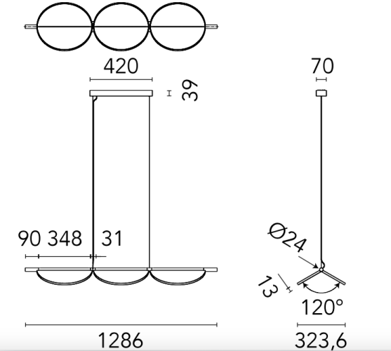 Flos Almendra Linear S3