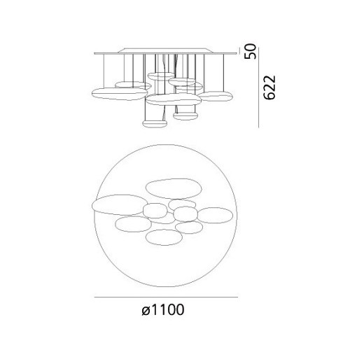 OUTLET - Artemide Mercury Led Plafoniera