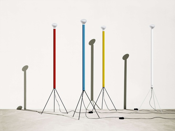 Flos Luminator, design Castiglioni, 1954, colori