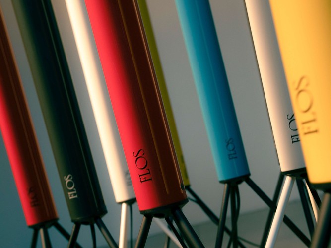 Flos Luminator, design Castiglioni, 1954, colori