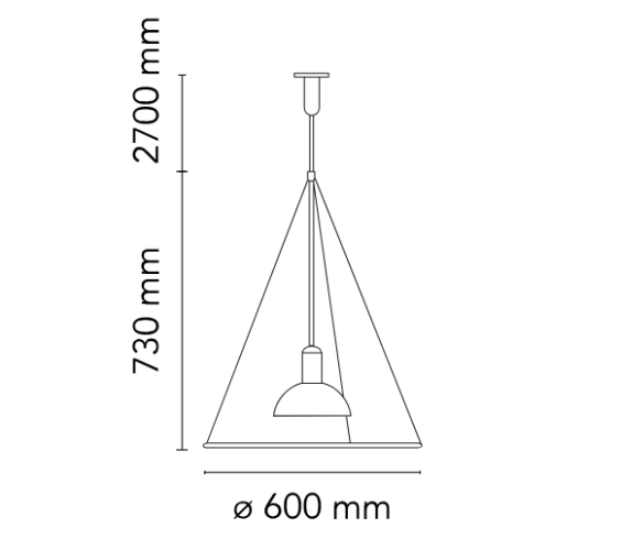 Flos Frisbi, design Castiglioni, 1978, dimensioni
