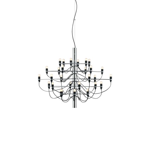 Flos 2097/30, design Sarfatti, 1958 (Frosted), Cromo