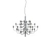 Flos 2097/30, design Sarfatti, 1958 (Frosted), Cromo