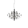 Flos 2097/30, design Sarfatti, 1958 (Frosted), Nero