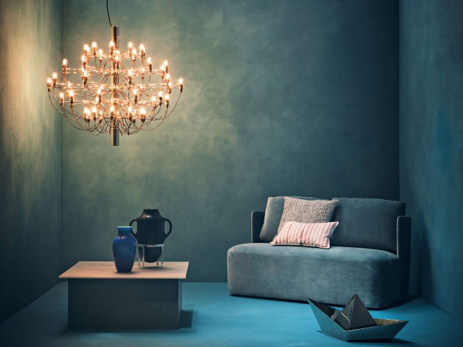 Flos 2097/50, design Sarfatti,1958, Frosted Bulb