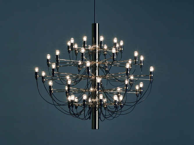 Flos 2097/50, design Sarfatti, 1958 (Frosted)