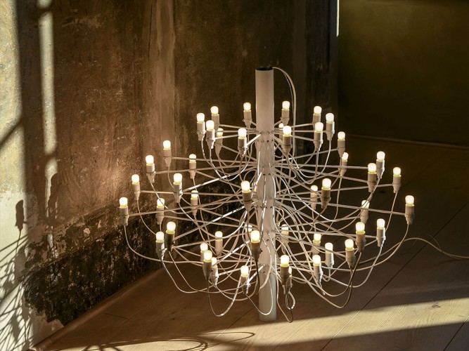 Flos 2097/50, design Sarfatti, 1958 (Frosted)