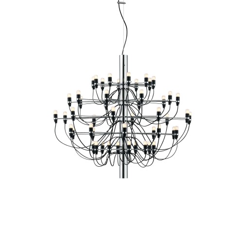Flos 2097/50, design Sarfatti, 1958 (Frosted), Cromo