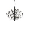Flos 2097/50, design Sarfatti, 1958 (Frosted), Nero