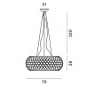 Foscarini Caboche Plus Grande - Sospensione, dimensioni