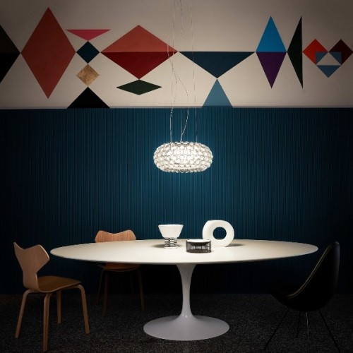Foscarini Caboche Plus Media - Sospensione, trasparente