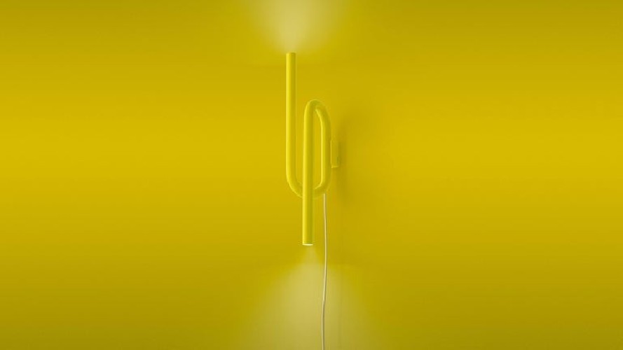 Foscarini Lampada Tobia con alimentazione a cavo esterno - Parete, gialla