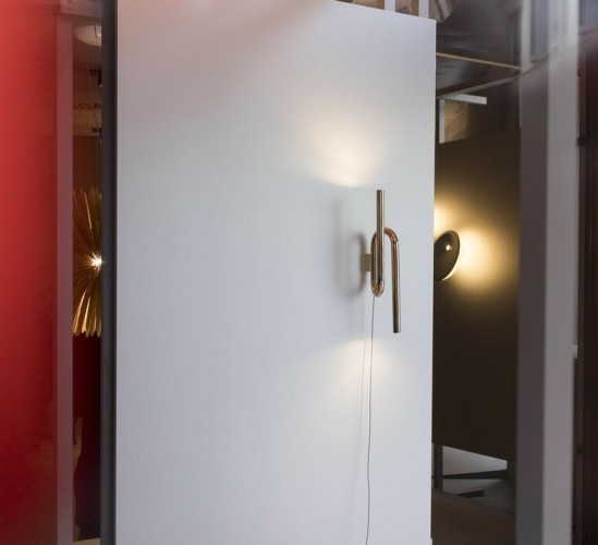 Foscarini Lampada Tobia con alimentazione a cavo esterno - Parete, oro