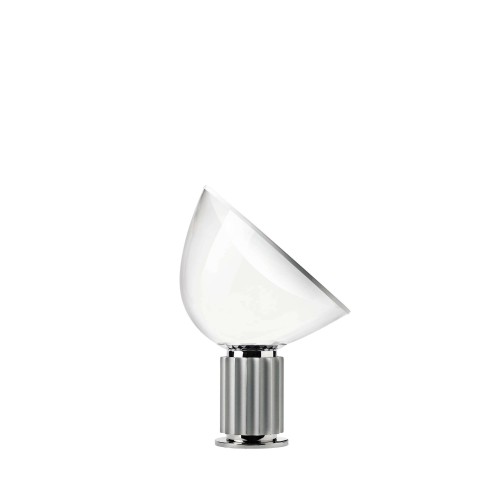Flos Taccia PMMA, design Castiglioni, 1962, Argento