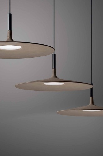 Foscarini Aplomb Large - Sospensione, grigio cemento