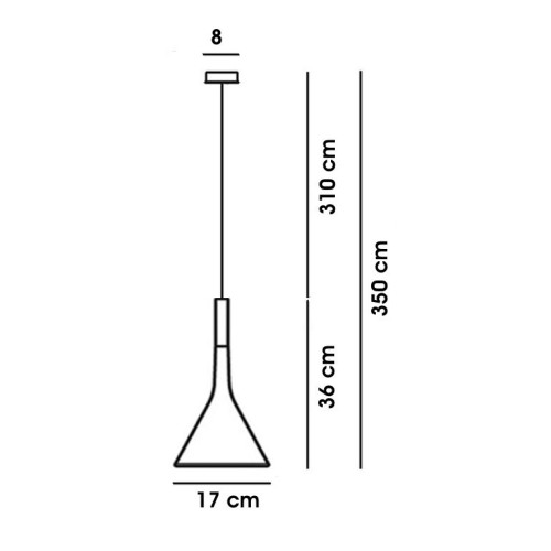Foscarini Aplomb - Sospensione, dimensioni