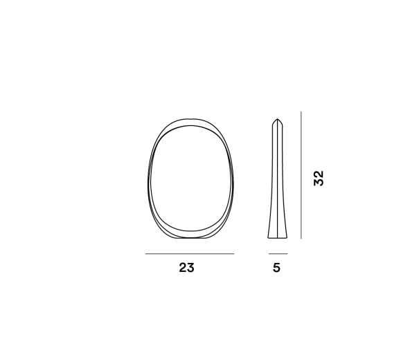 Lampada Anisha di Foscarini, dimensioni