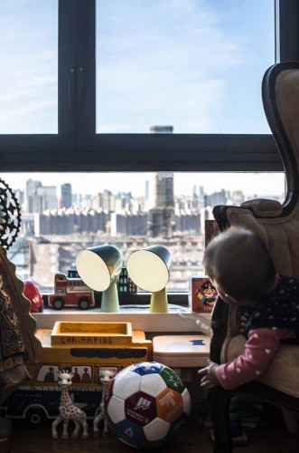 Foscarini Binic - Tavolo, gialla e verde acqua