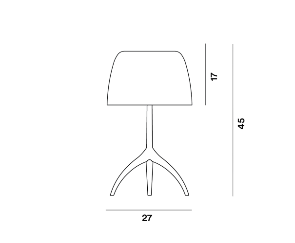 Foscarini Lumiere Nuances Grande - Tavolo, dimensioni