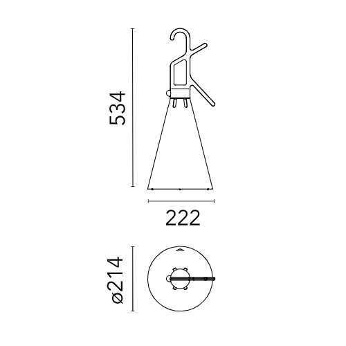 Flos Mayday Outdoor, Dimensioni