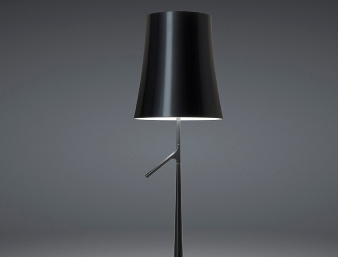 Foscarini Birdie da tavolo, grafite