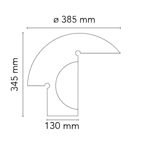 Flos Biagio, Dimensioni