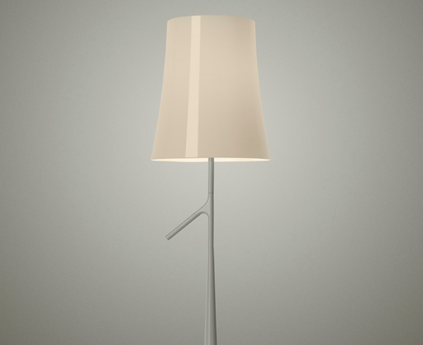 Foscarini Birdie da tavolo, grigia