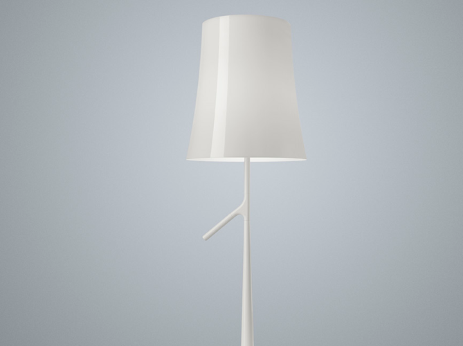 Foscarini Birdie da tavolo, bianca