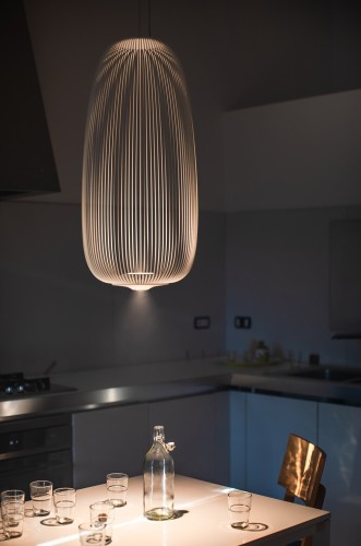 Foscarini Spokes 1 - Sospensione, bianca