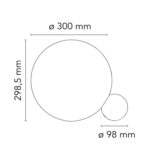 Flos Copycat, Dimensioni
