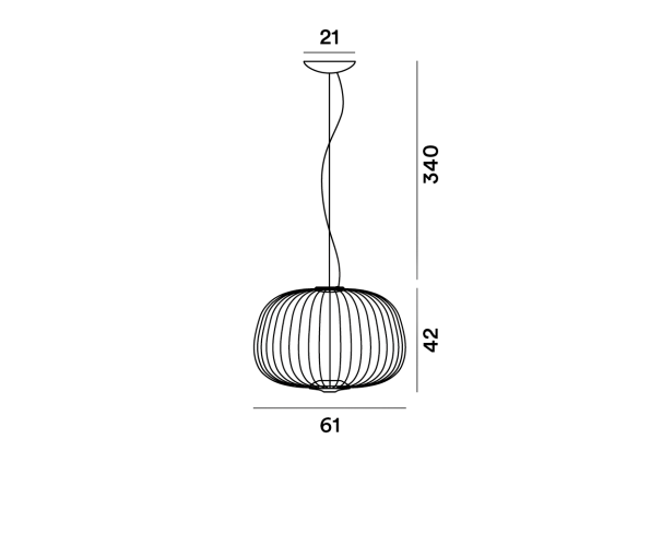 Foscarini Spokes 3, dimensioni