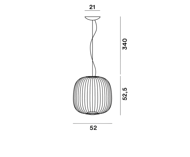 Foscarini Spokes 2, dimensioni