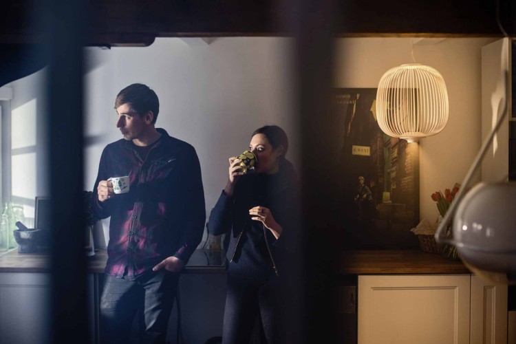 Foscarini Spokes 2 Midi, bianca