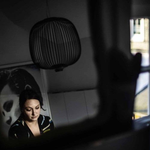 Foscarini Spokes 2 Midi, nera