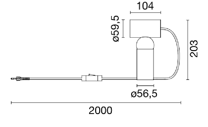 Flos Bilboquet, Dimensioni
