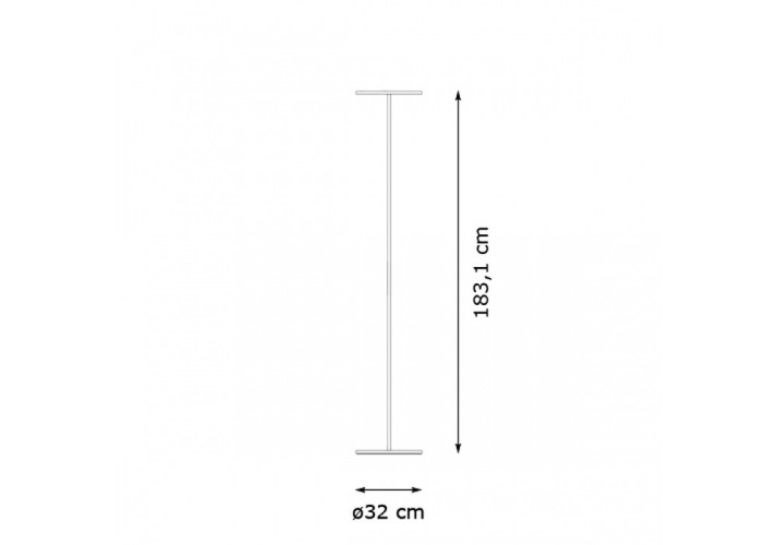 Artemide Athena, dimensioni