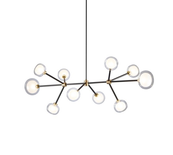 Tooy Nabila 552.10, Ottone spazzolato + Vetro trasparente