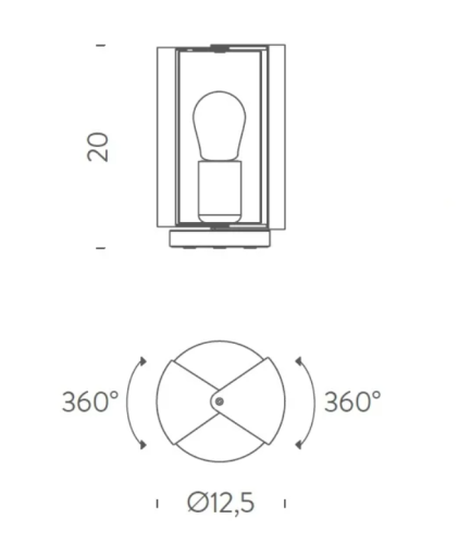 Nemo Pivotante à Poser, dimensioni