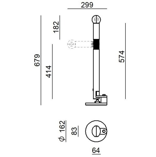 Stilnovo Periscopio - tavolo, dimensioni