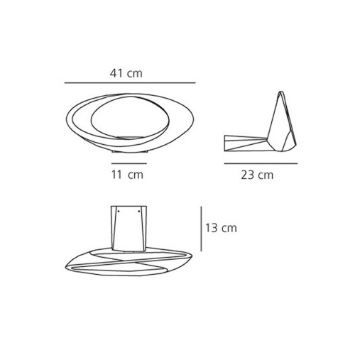 Artemide Cabildo Led - Parete, dimensioni