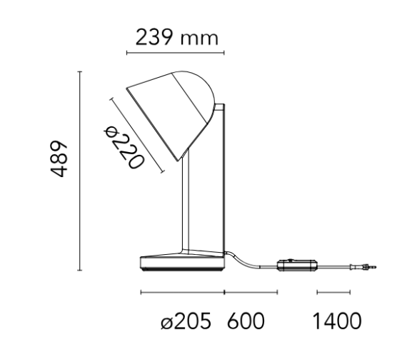 Flos Céramique Down, Dimensioni