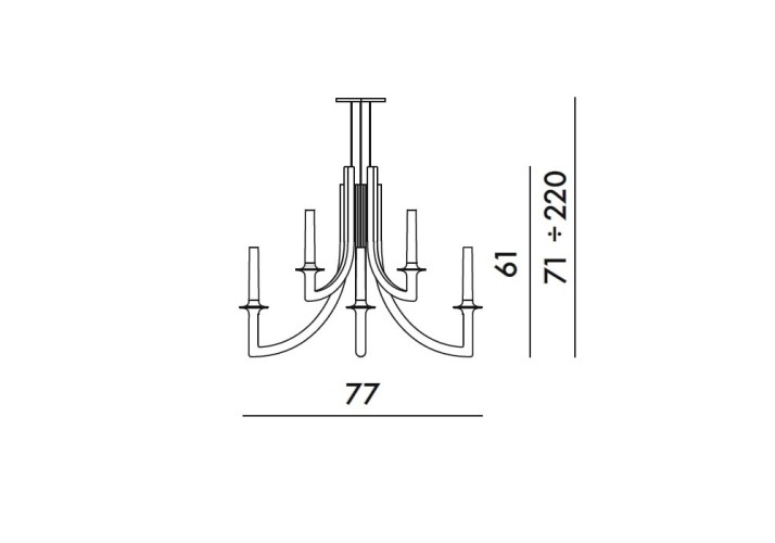 Kartell Khan Metal, dimensioni