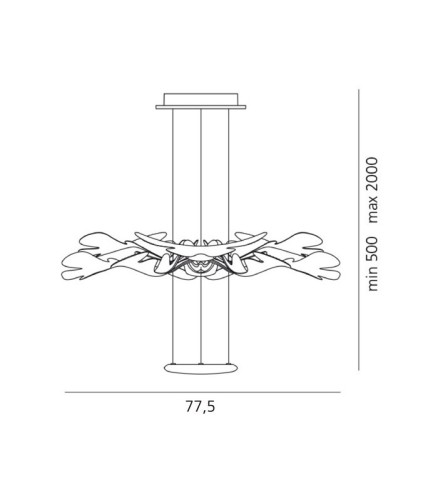 Artemide Chlorophilia, dimensioni