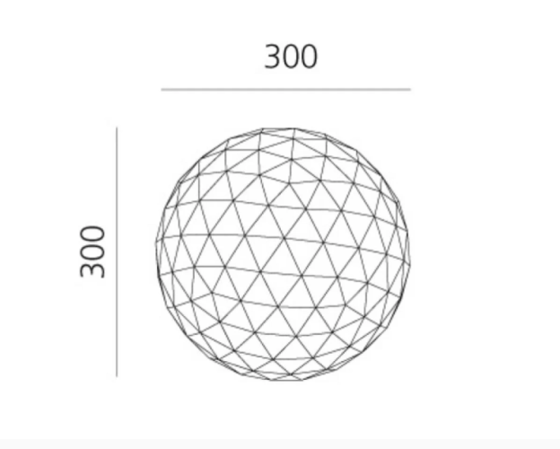 Artemide Huara; dimensioni