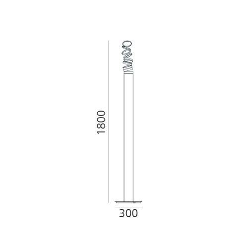 Artemide Decomposé Light, terra; dimensioni