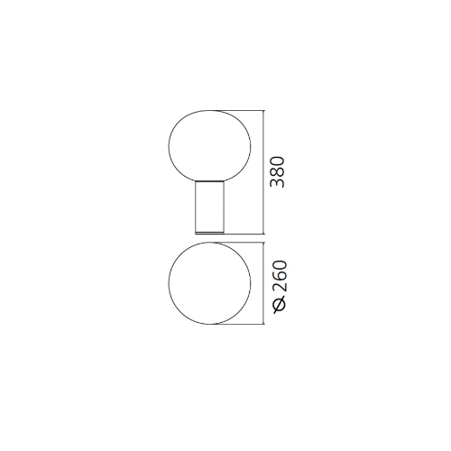 Artemide Laguna 26, tavolo; dimensioni