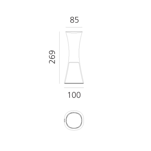 Artemide Come Together; dimensioni