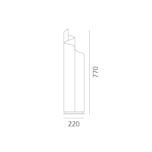 Artemide Mezzachimera; dimensioni